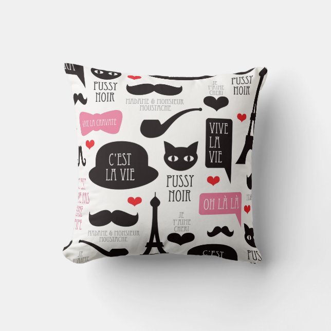 Almohada del bigote del bigote de París (Anverso)