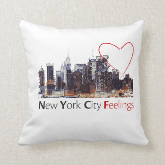 Almohada del blanco de New York City