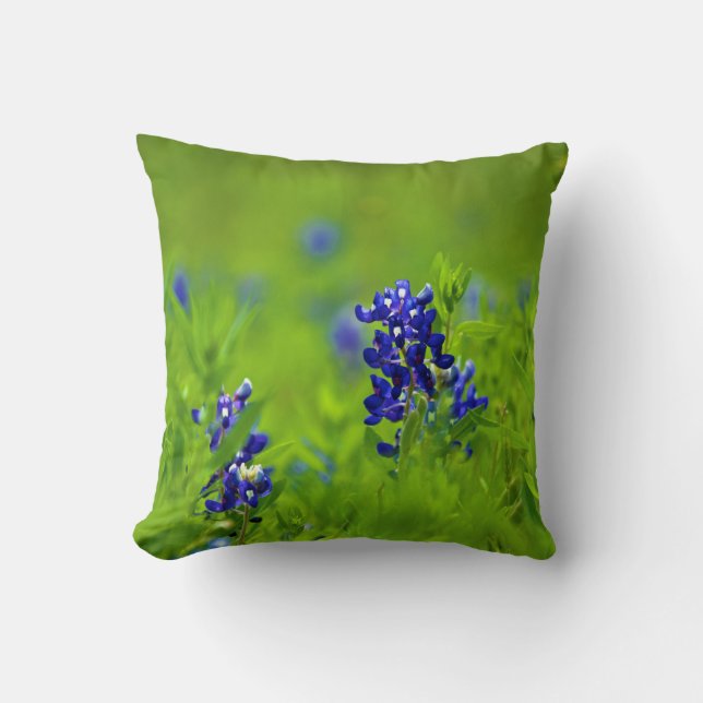 Almohada del Bluebonnet de Tejas (Anverso)