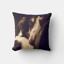 Almohada del Borzoi de Mezmorized