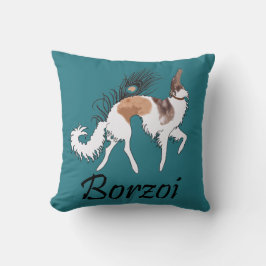 Almohada del Borzoi del Sable