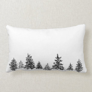 Almohada del bosque del invierno