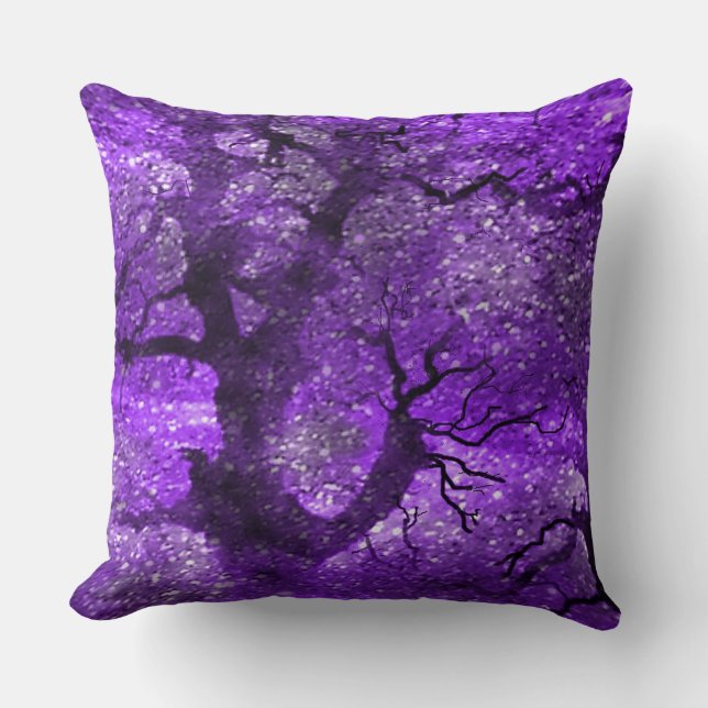Almohada del bosque púrpura medianoche (Anverso)