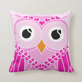 Almohada del búho: Búho lindo del chica