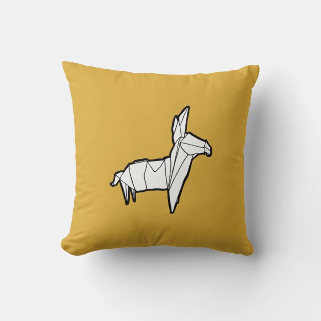 Almohada del burro de Origami (Anverso)