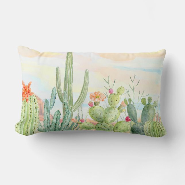 Almohada del cactus del sudoeste (Anverso)