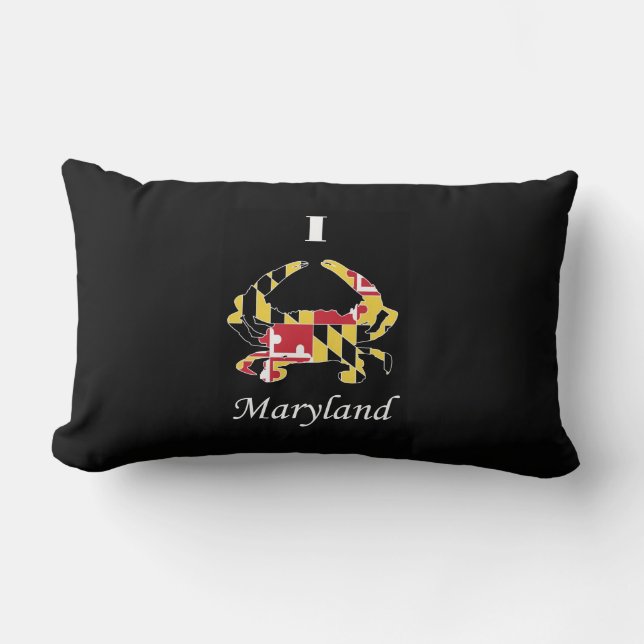 Almohada del cangrejo de la bandera de Maryland (Anverso)