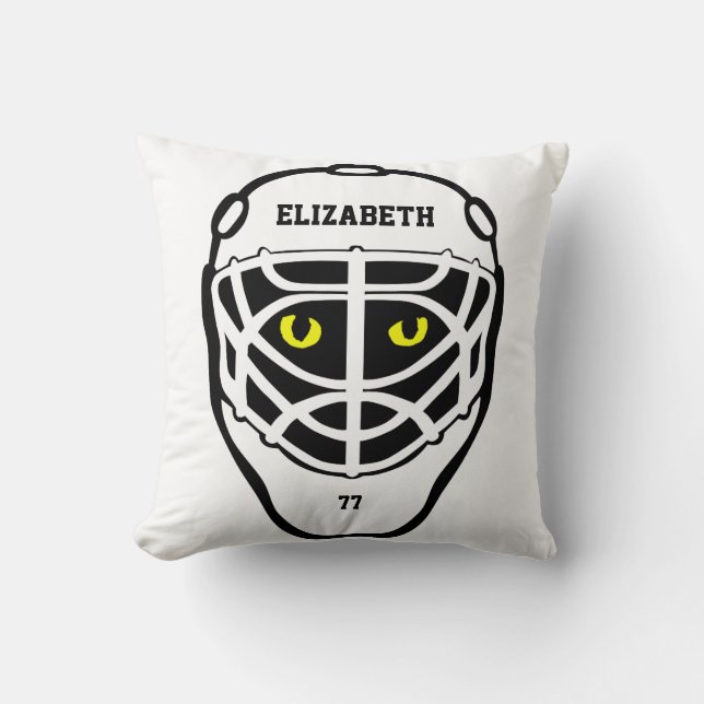 Almohada del casco de los ojos de gato del hockey (Anverso)