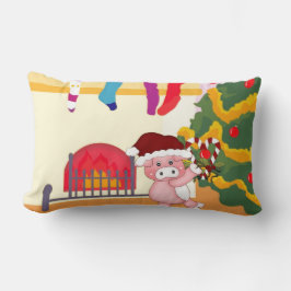 Almohada del cerdo del navidad