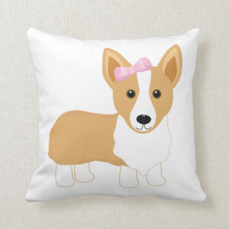 Almohada del chica del Corgi