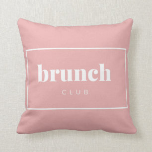 Almohada del Club de Brunch Decorado