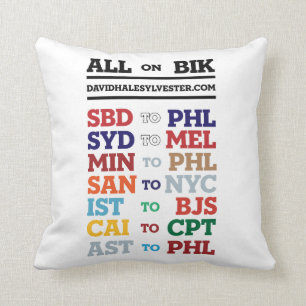 Almohada del código del aeropuerto