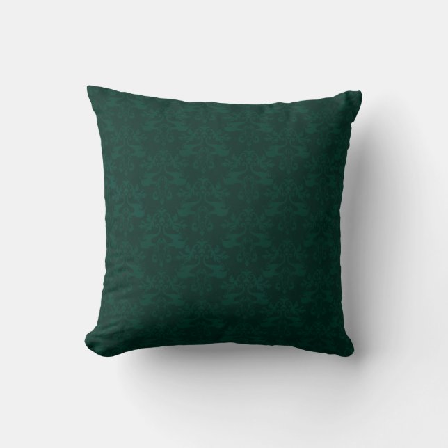 almohada del cojín verde oscuro del elefante damas (Anverso)