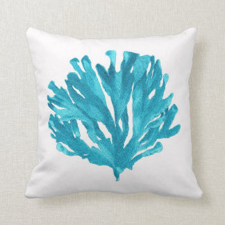 Almohada del coral de la turquesa