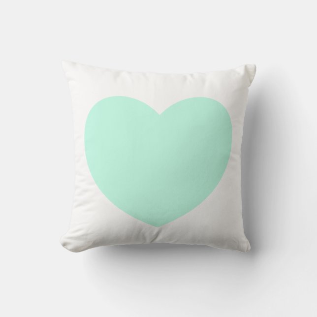 Almohada del corazón de la menta (Anverso)