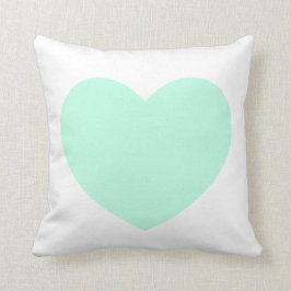 Almohada del corazón de la menta
