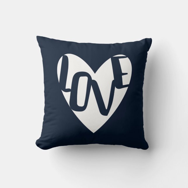 Almohada del corazón del AMOR (Anverso)