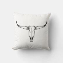 Almohada del cráneo de Texas Longhorn