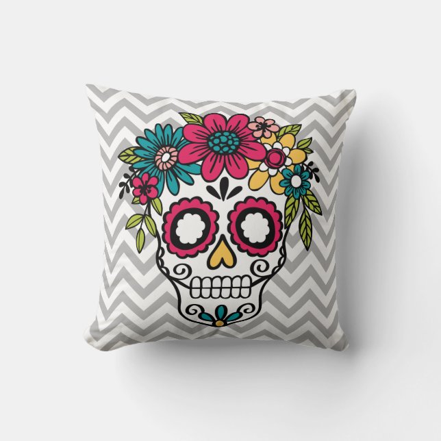 Almohada del cráneo del azúcar, día de los (Anverso)