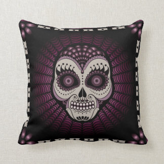 Almohada del cráneo del spiderweb de Dia de los