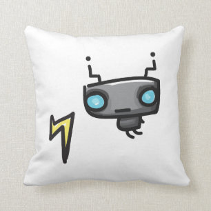 Almohada del cuadrado del robot de los Doodles