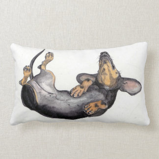 almohada del cuello el dormir del dachshund