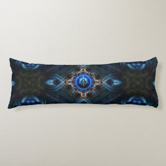 Almohada del cuerpo azul dorado de Kaleidoscope x7