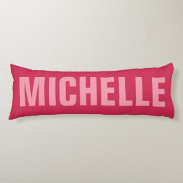 Almohada del cuerpo de encargo del nombre y del