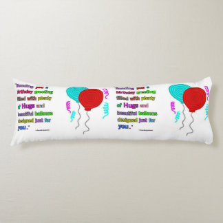 Almohada del cuerpo de la cita del saludo del