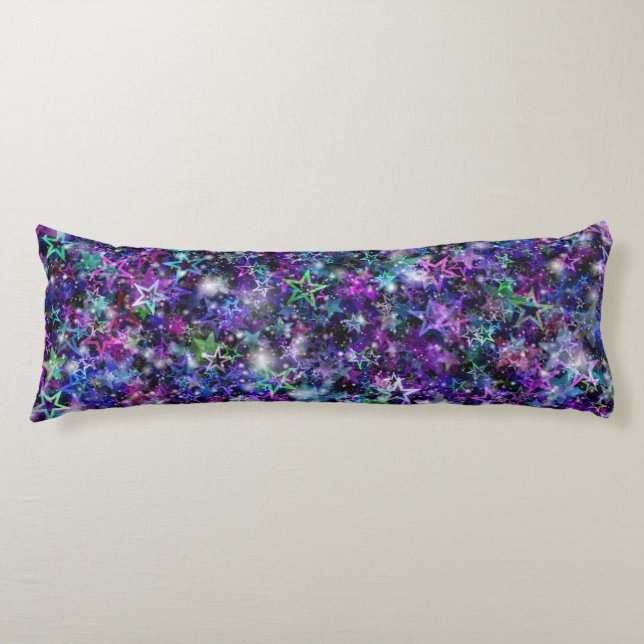 almohada del cuerpo de las estrellas del arco iris (Anverso)