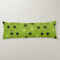 Almohada del cuerpo de los Starburts verdes atómic