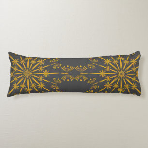 Almohada del cuerpo del atardecer de Mandala retro