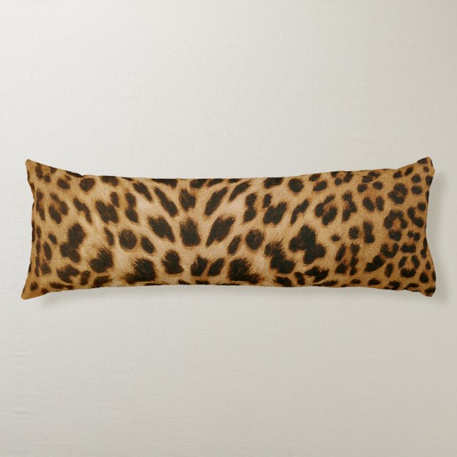 Almohada del cuerpo del modelo del leopardo (Anverso)