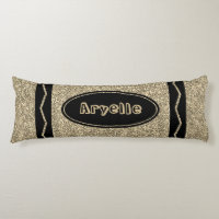 Almohada del cuerpo del Purpurina de oro antiguo d