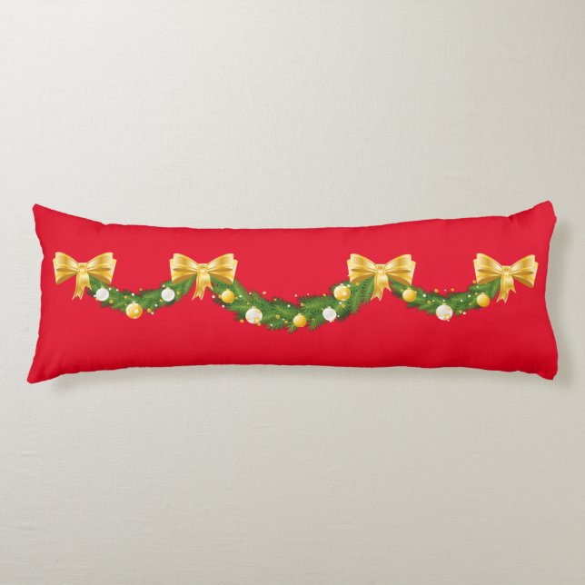 Almohada del cuerpo del Swag del navidad (20" x (Anverso)