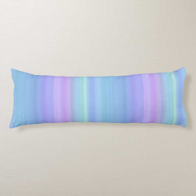 Almohada del cuerpo verde púrpura azul Pastel de a (Anverso)