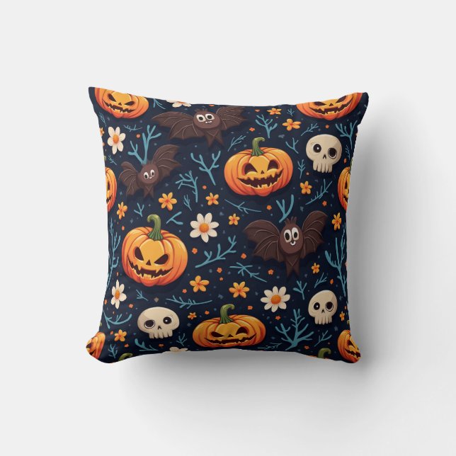 Almohada del Cushiro del Día de Halloween (Anverso)