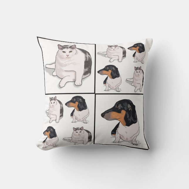 Almohada del Dachshund, boogie y almohada de (Anverso)