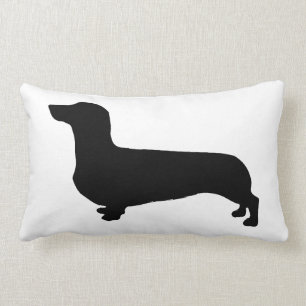 Almohada del Dachshund con la parte posterior