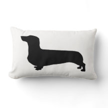 Almohada del Dachshund con la parte posterior