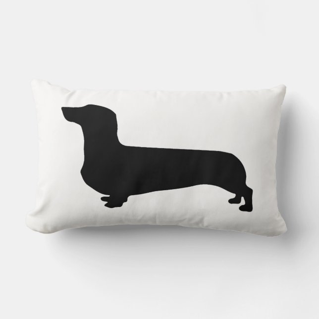 Almohada del Dachshund con la parte posterior (Anverso)