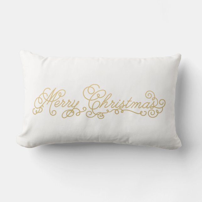 Almohada del día de fiesta de las Felices Navidad (Anverso)