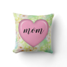 Almohada del Día de la Madre con flores elegantes