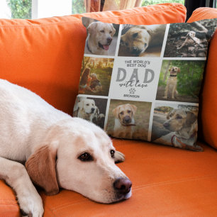 Almohada del Día del Padre: Mejor Papá de Perros d