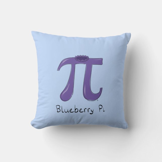 Almohada del Día del Pi de arándano azul (Anverso)
