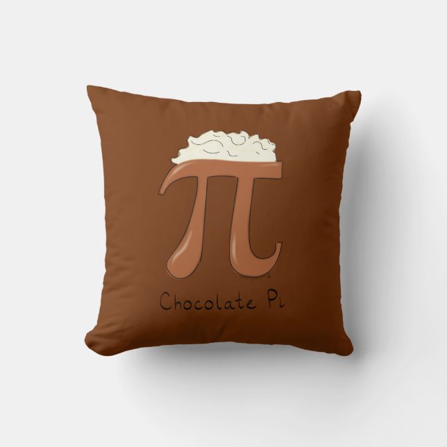 Almohada del Día del Pi de Chocolate (Anverso)