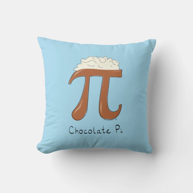 Almohada del Día del Pi de Chocolate (Anverso)