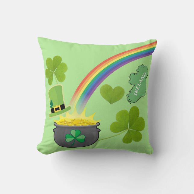 Almohada del día del St. Paddys (Anverso)