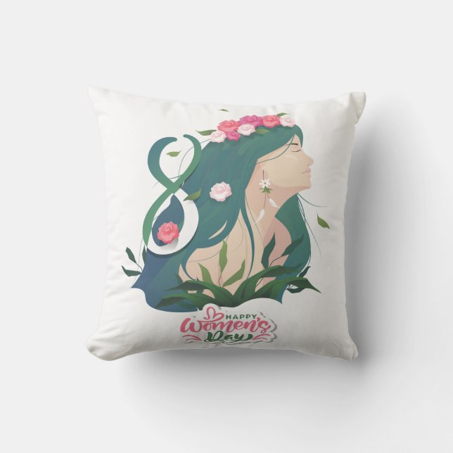 Almohada del Día Internacional de la Mujer: Empode (Anverso)