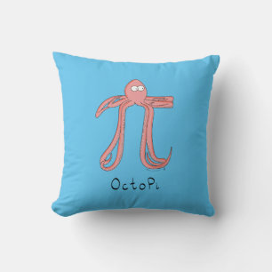 Almohada del Día Pi de Matemáticas de Pulpo Adorab